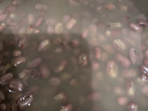 圧力鍋で小豆ぜんざい